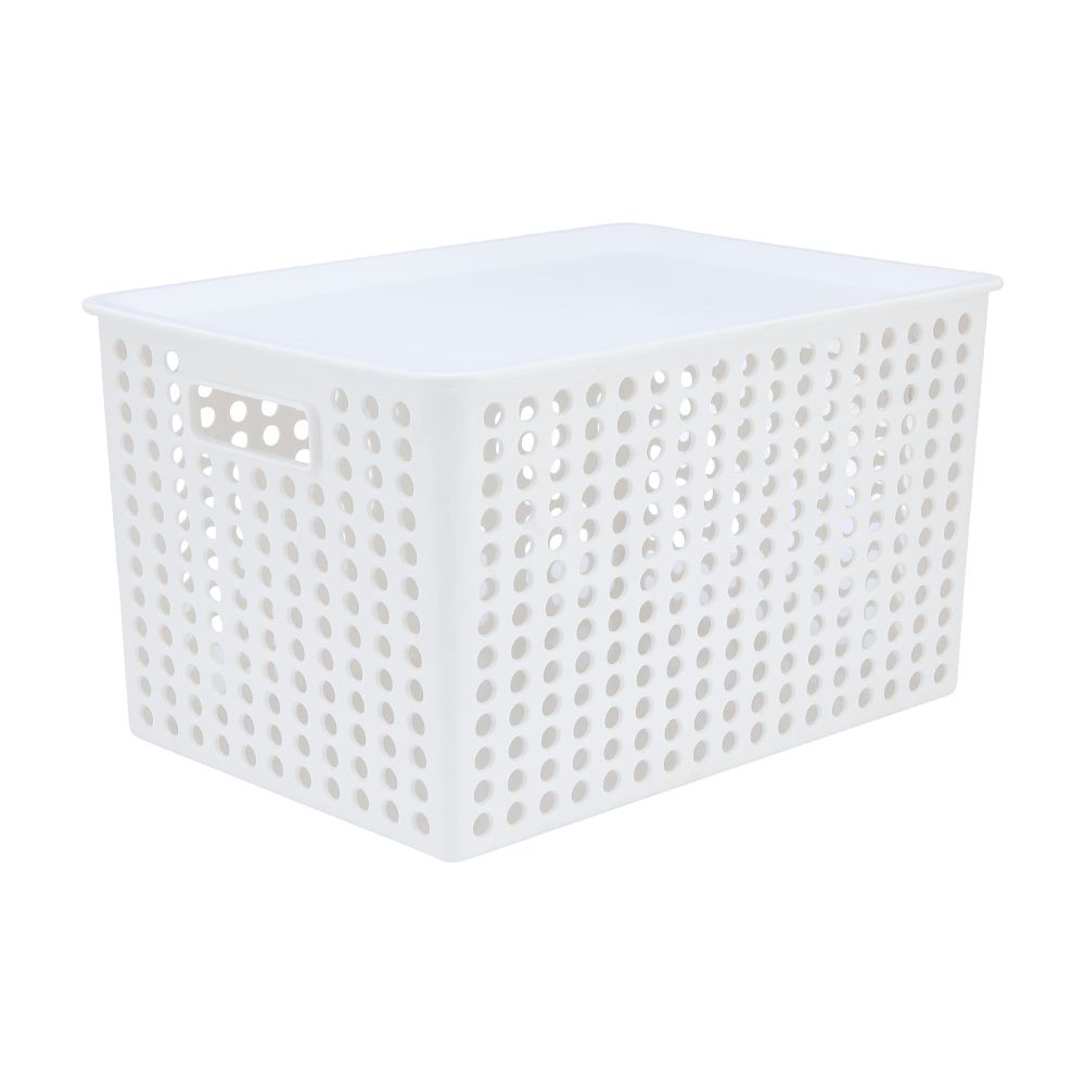 Eco Multipurpose Basket; (37.5x26.5x22.4)cm, White