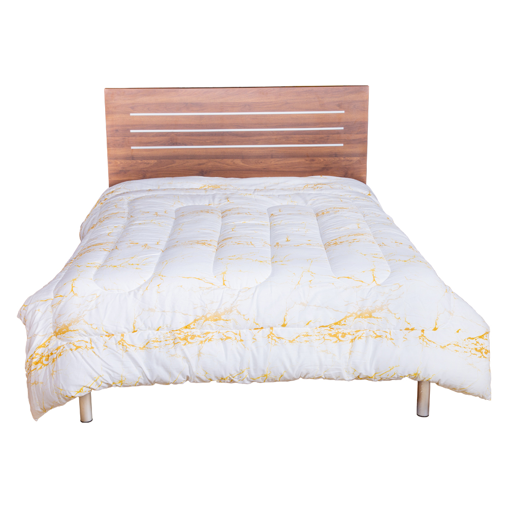 Wood Bed; (120x200)cm, Walnut