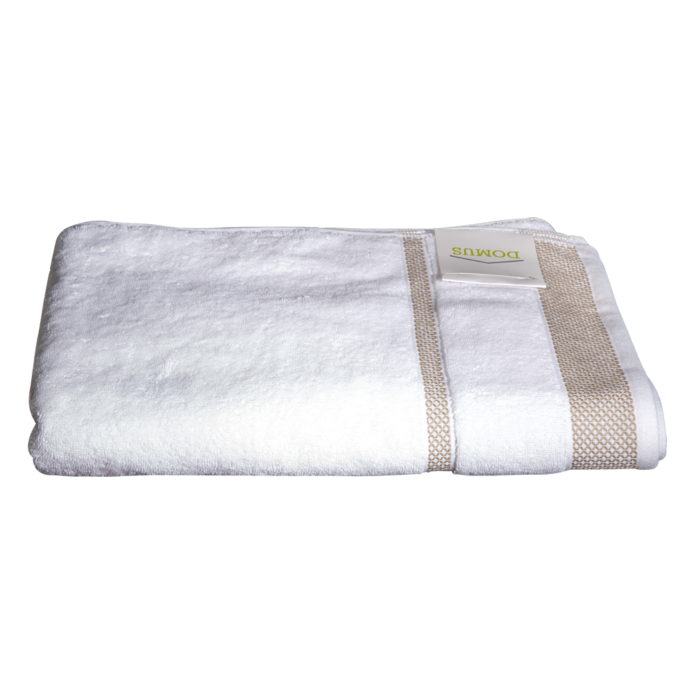 Bath Towel: 600 GSM; (90x160)cm, White