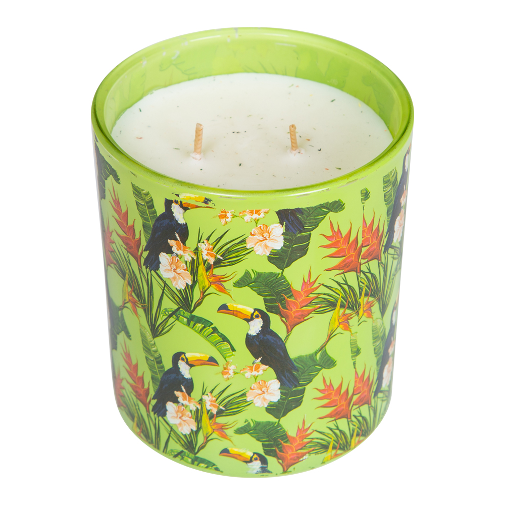 Scented Jar Candle With Gold Lid; 11oz, Jasmine