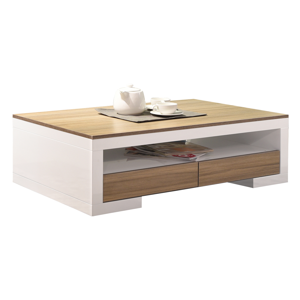 Coffee Table; (121.92x60.96x40.64)cm, White