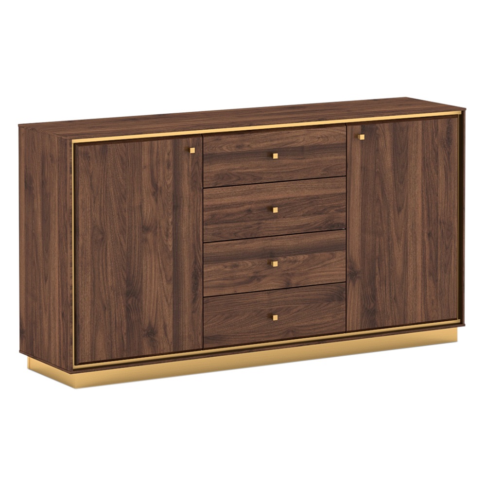 Buffet Cabinet: (159.2x40x85)cm, Columbia/Gold