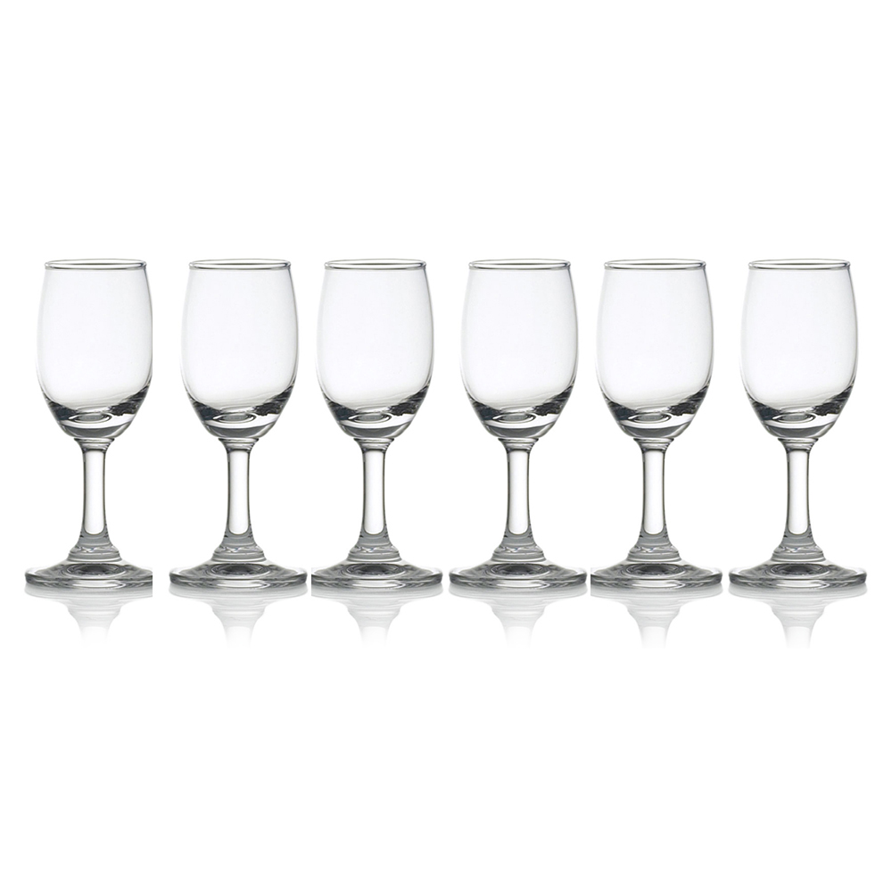 Classic Liqueur: Clear Glass Set: 6Pieces, 60ml - T&C