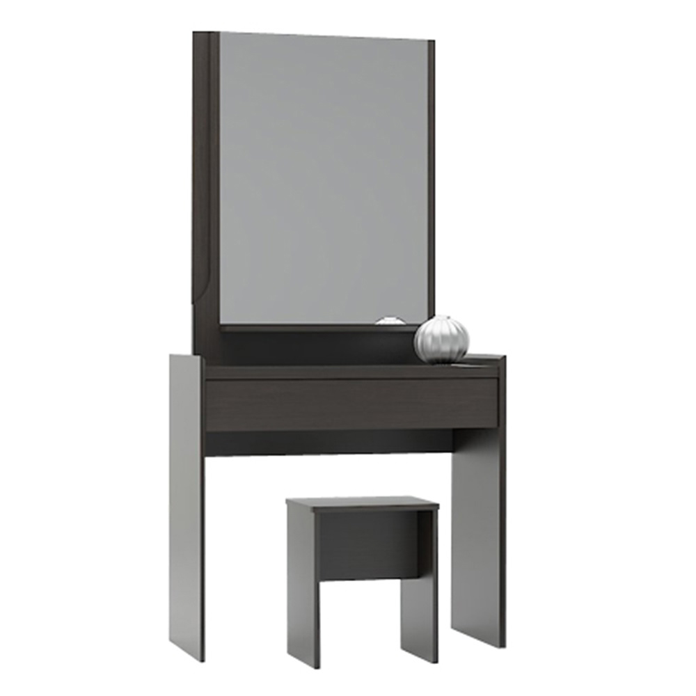 Dressing Table + Mirror: (166.5x83x41.5)cm, Modi Wengi