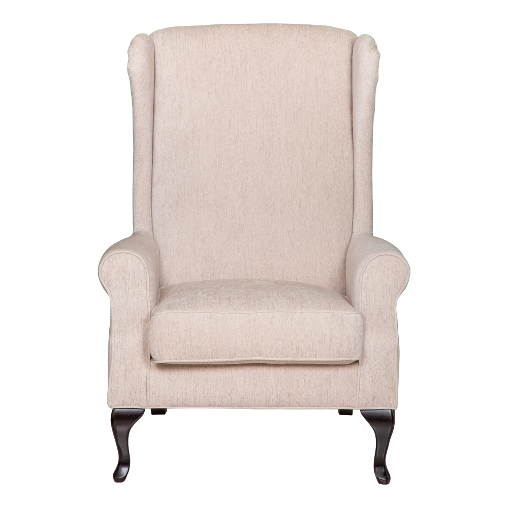 Fabric Arm Chair: 1-Seater; (82x91)cm, Beige
