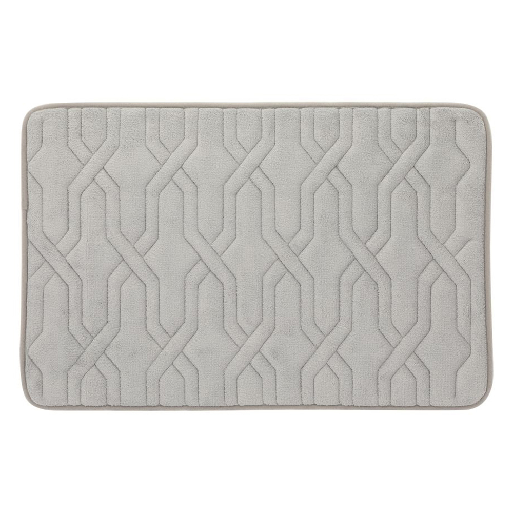 Haru Memory Foam Floor Mat; (45x70)cm, Grey
