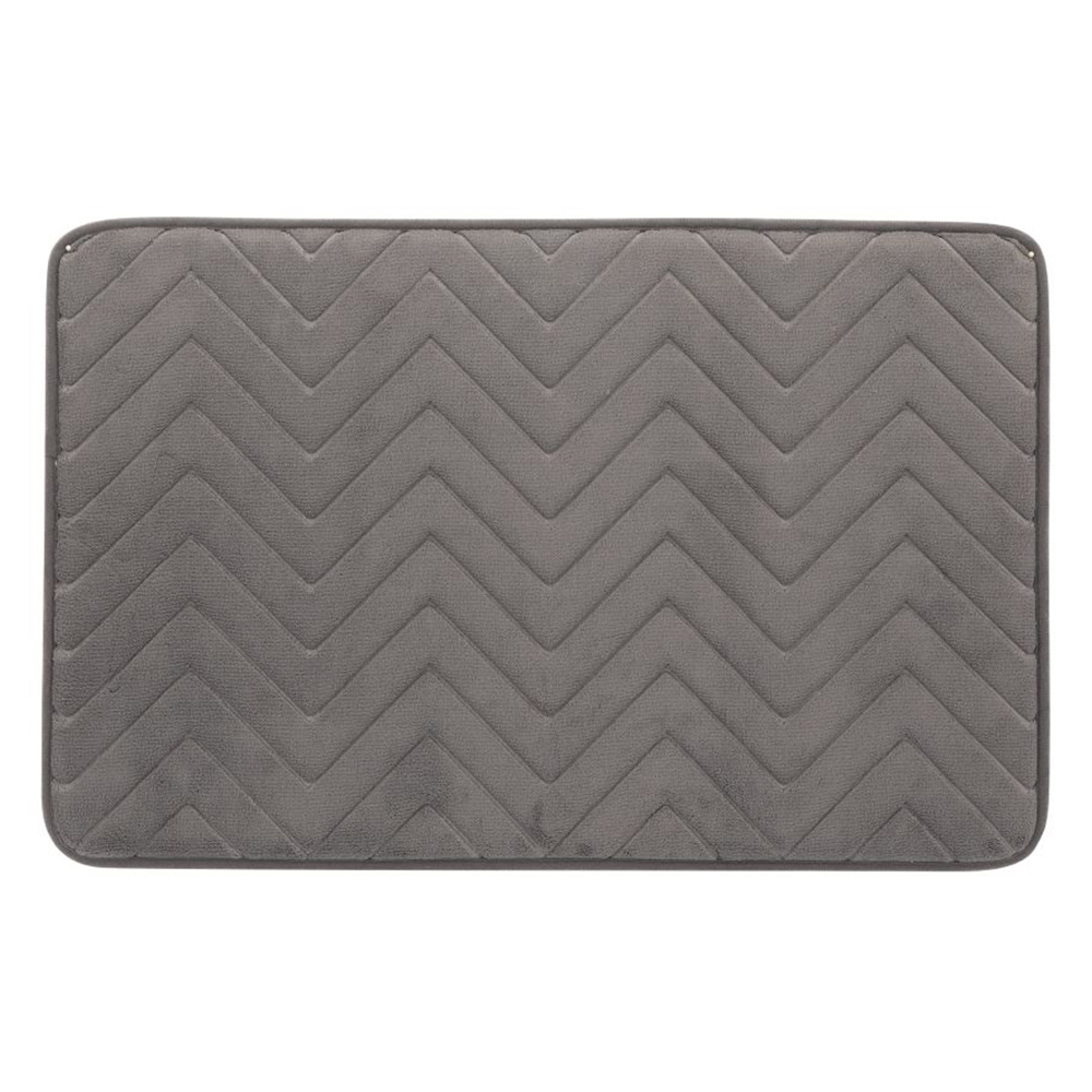 Hana Memory Foam Floor Mat; (45x70)cm, Dark Grey