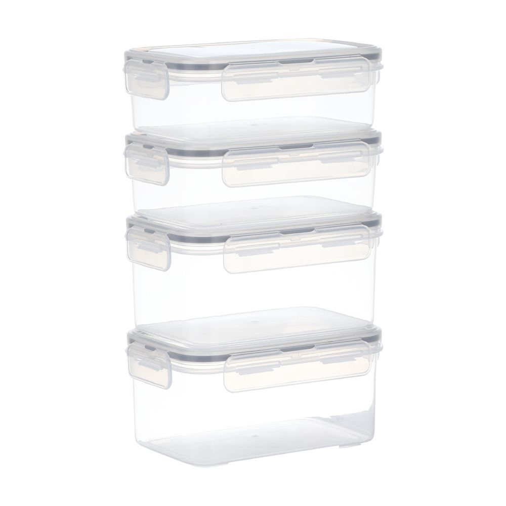 Bolock Food Container Set With Lid : 8Pcs