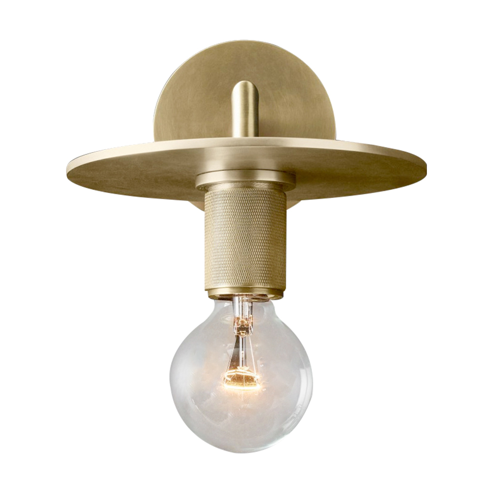 Domus: Glass Wall Lamp: E27, (D25xH12)cm, Gold