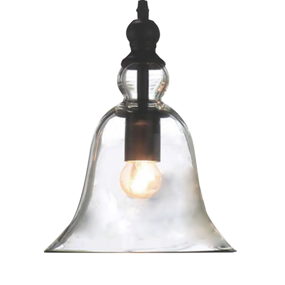 Domus: Glass Ceiling Pendant Lamp: E27, (D21xH25)cm, Gold