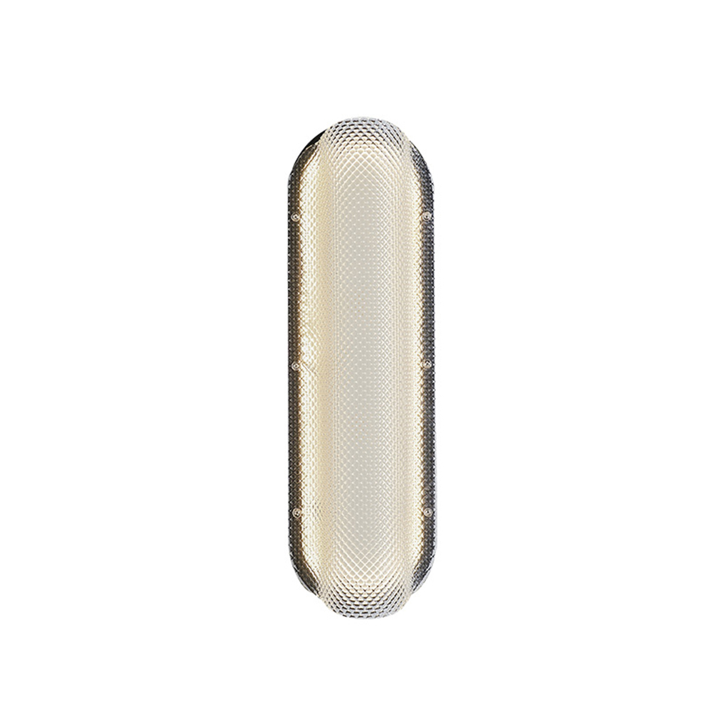 Domus: Glass Wall Lamp: E27, (W12xH40)cm, Gold