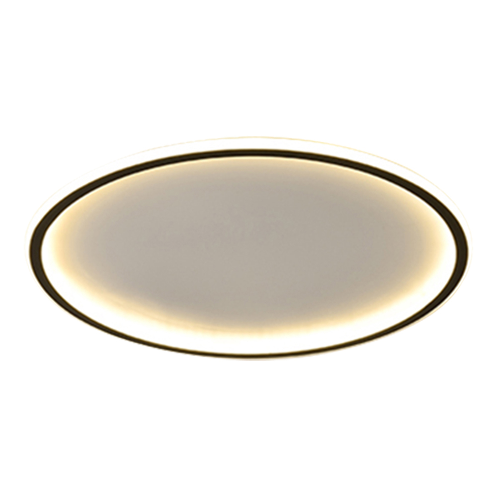 Domus: LED Round Metal/ Acrylic Ceiling Pendant Lamp: AC85-265V, D40cm, Black/Gold