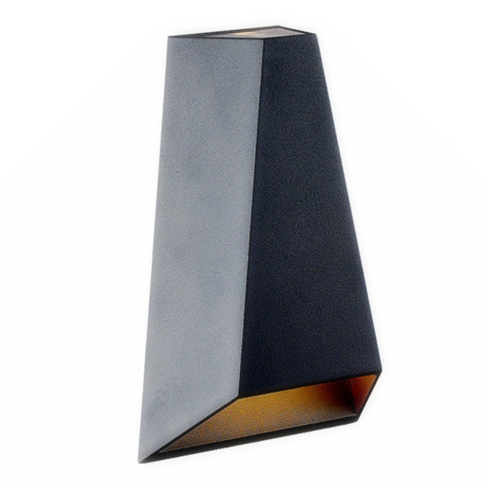 Domus: LED SMD Aluminium Wall Lamp: 2835SMD, IP65, 6W; (D8.5xH17)cm, Black/White