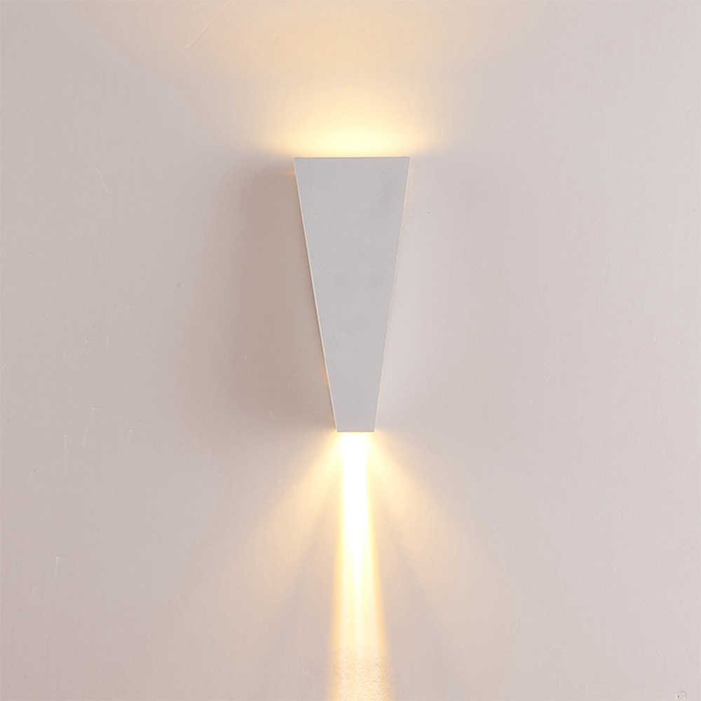 Domus: LED Aluminium Wall Lamp: 2835SMD IP65, 6W; (D8.5xH17)cm, Black/White