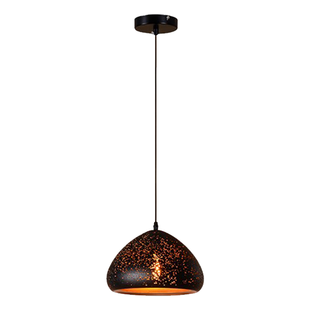 Domus: Iron Ceiling Pendant Lamp: AC85-265V, (D20xH18)cm, 1X E27, Black