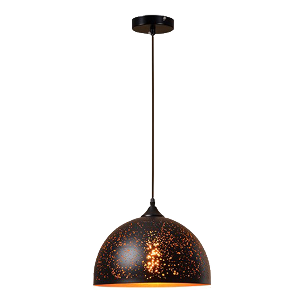 Domus: Iron Ceiling Pendant Lamp: AC85-265V, (D30xH22)cm, 1X E27, Black