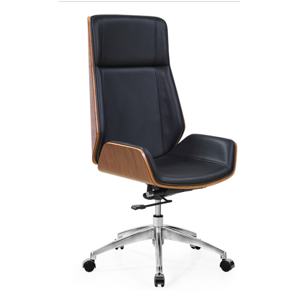 High Back Office Chair; (65x68x120)cm: PU, Black