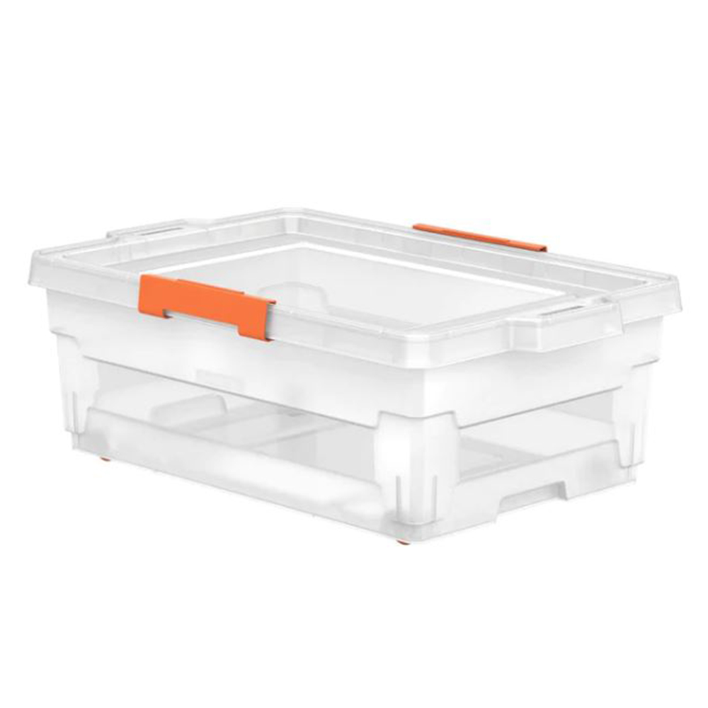 Organizer Box With Wheels; 40Litres, Clear
