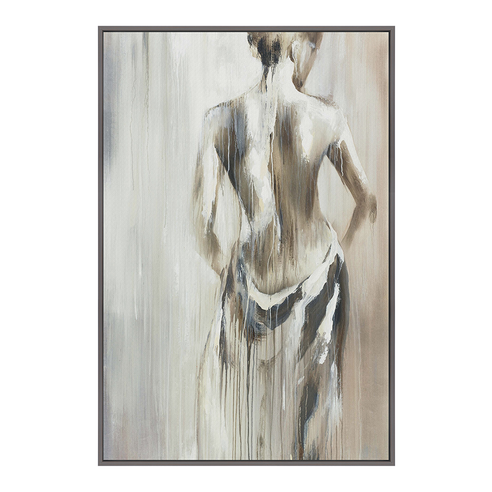 The woman Oil/Printed Painting + Frame; (80x120)cm