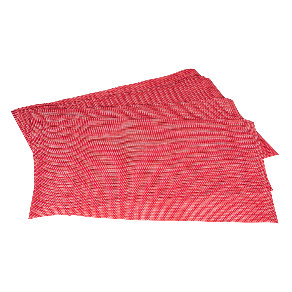 Placemat Set, 7Pieces, Red