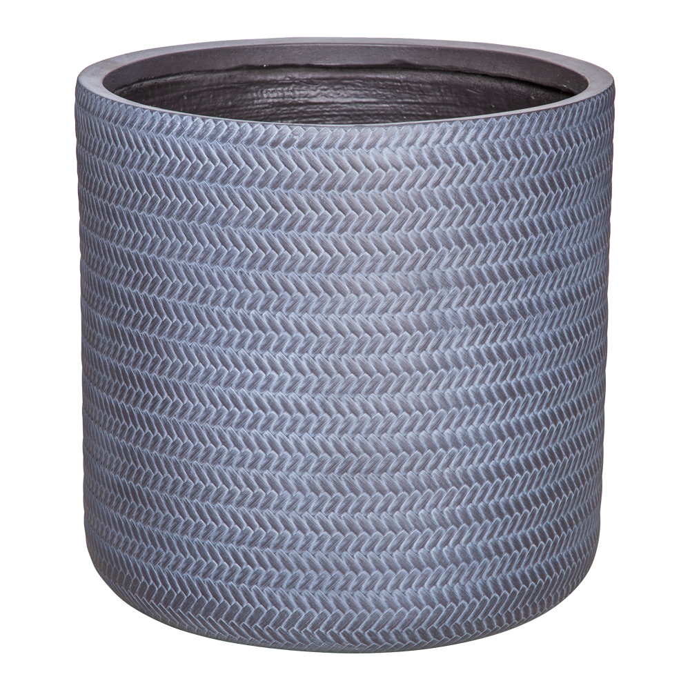 Fibre Clay Pot: Medium (43x43x43)cm, Grey