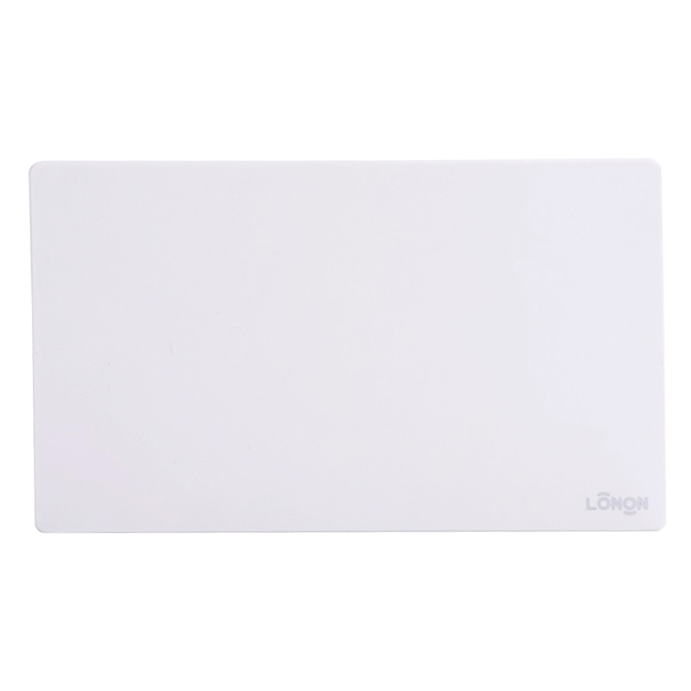 Domus: Double Front Blanking Plate, Brushed Silver