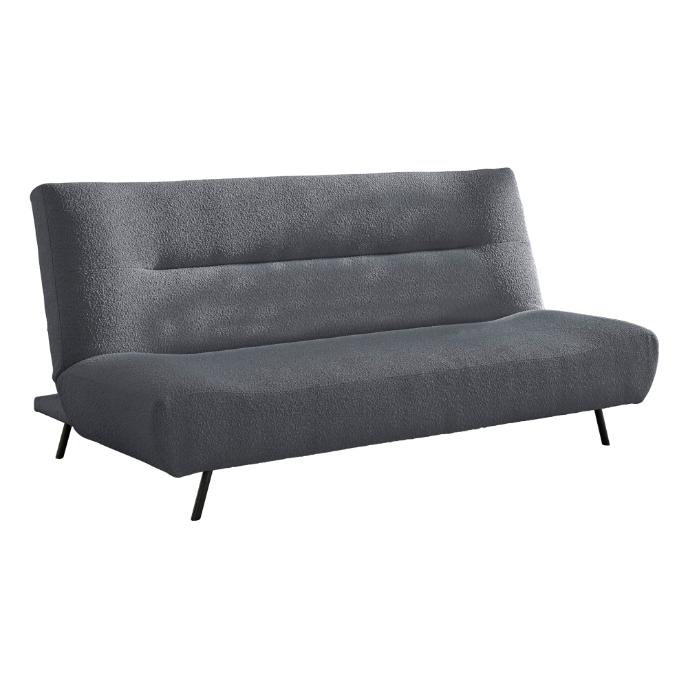 Three Seater Fabric Sofa Bed, Grey