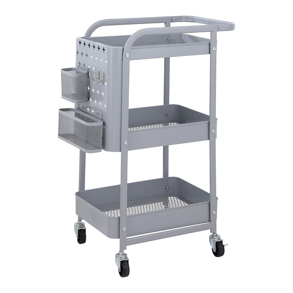 Howard 3 Tier Storage Cart; (51.6x32.1x75.5)cm, Grey