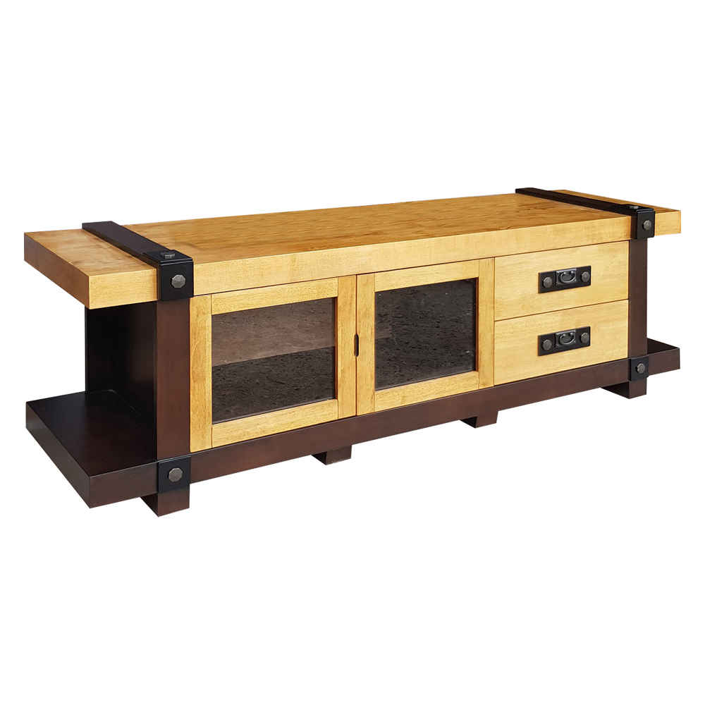Wooden TV Cabinet: (182x45x60)cm, Cocoa