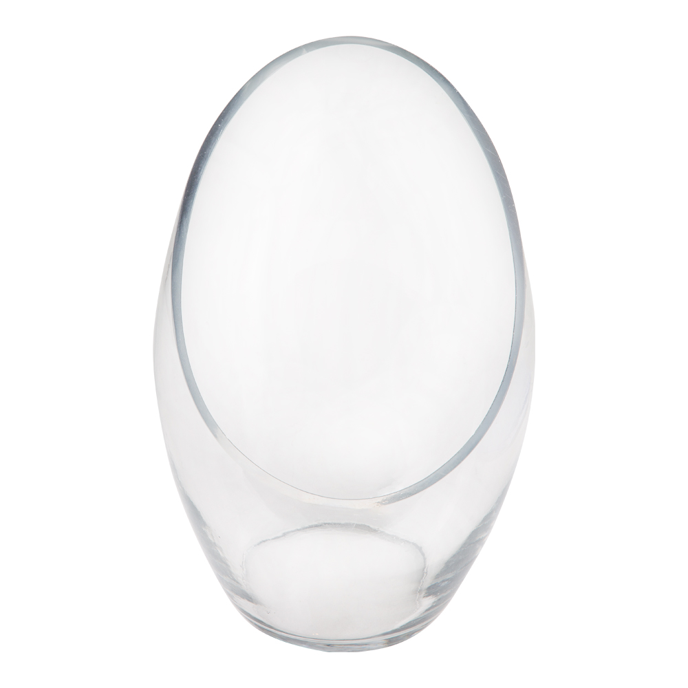 Domus: Clear Glass Vase; (32.0x10)cm