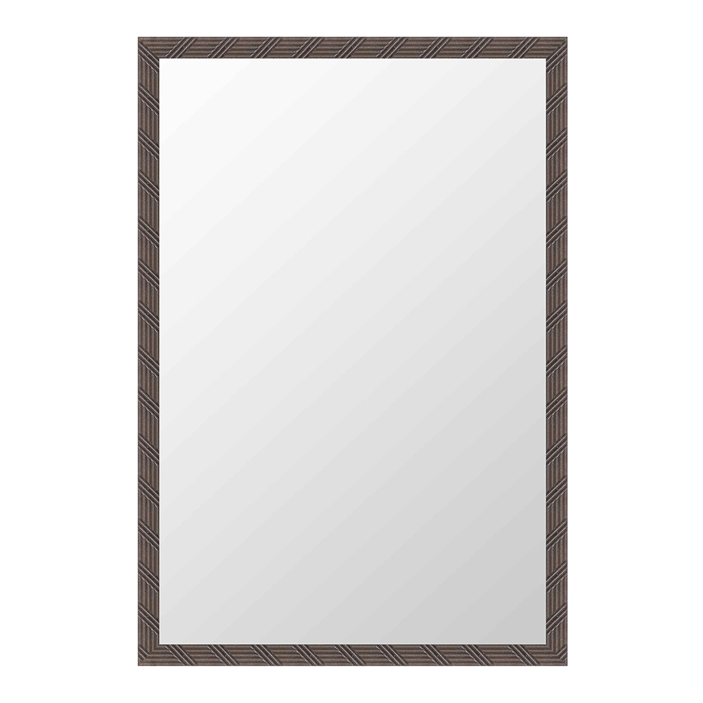 Domus: Wall Mirror With Frame: (60x90)cm, Grey