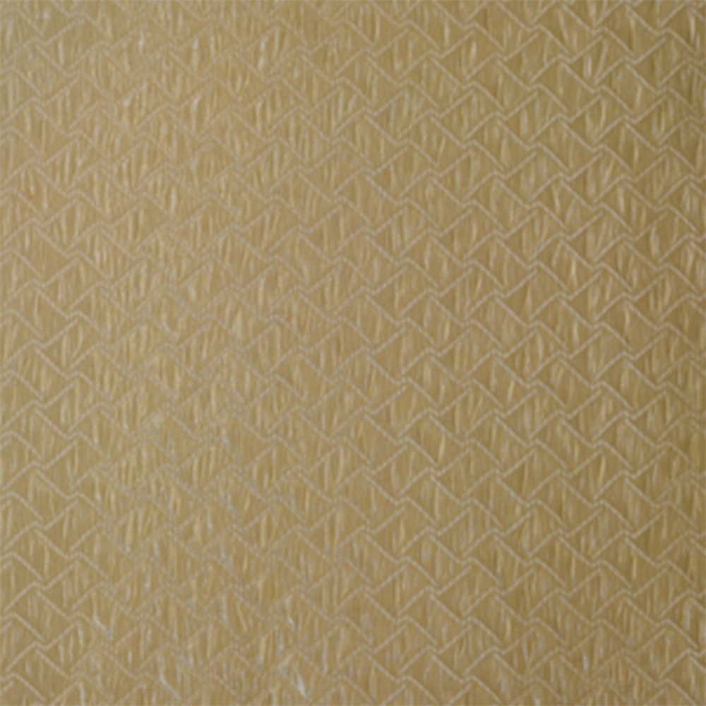153-3051: Furnishing Gold Embossed Fabric; 150cm