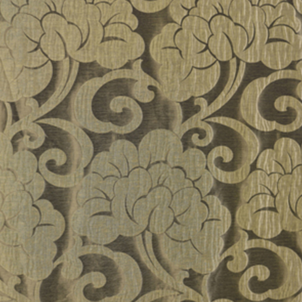 157-2556: Furnishing Embossed Floral Pattern Fabric; 140cm