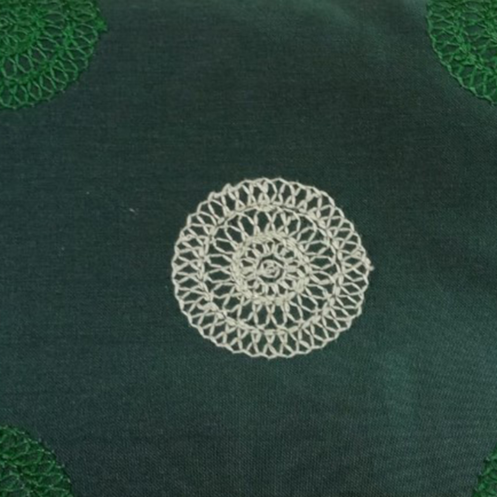 413-2456: Furnishing Embroided Patterned Fabric; 150cm