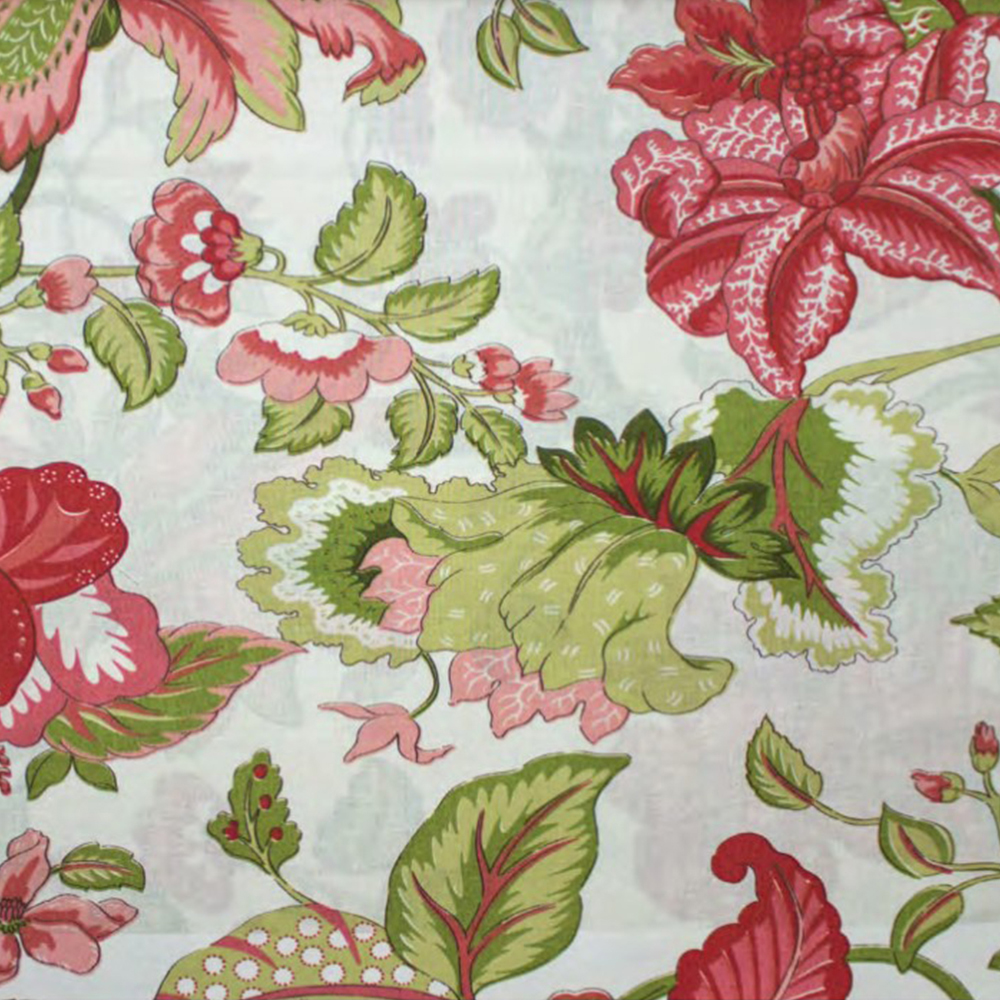 527-2129: Furnishing Floral Pattern Fabric; 280cm