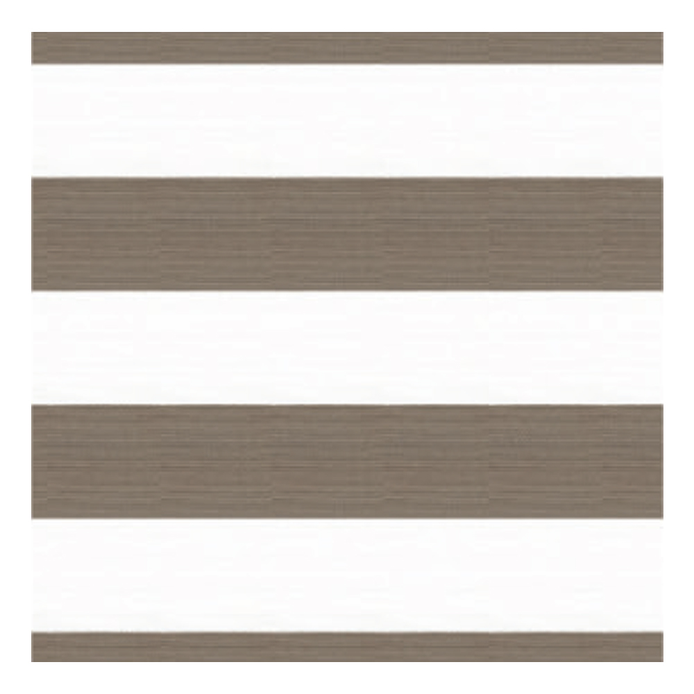 Awning Stripe Pattern Outdoor Furnishing Fabric; 140cm, Pastel Brown/White