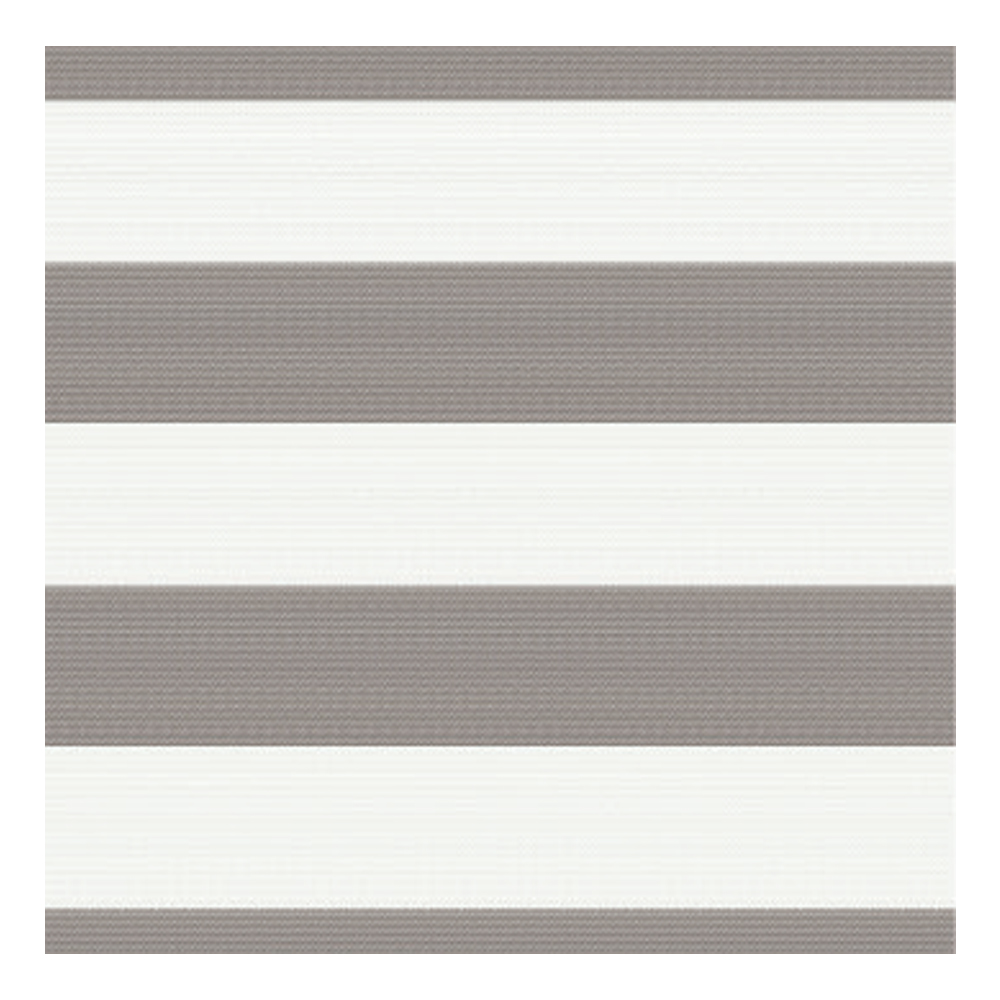 Awning Stripe Pattern Outdoor Furnishing Fabric; 140cm, Grey/White