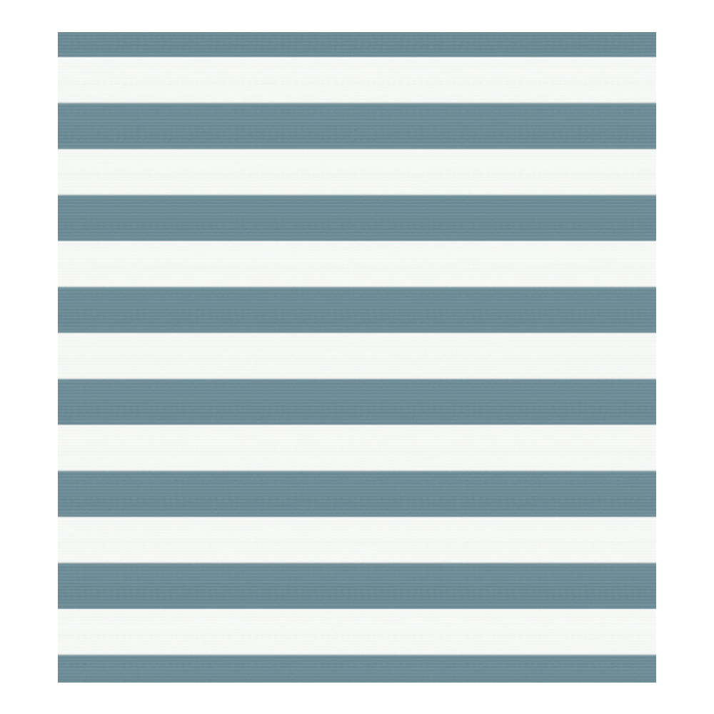 Vertical Bengal Stripe Pattern Outdoor Furnishing Fabric, 140cm, White/Blue