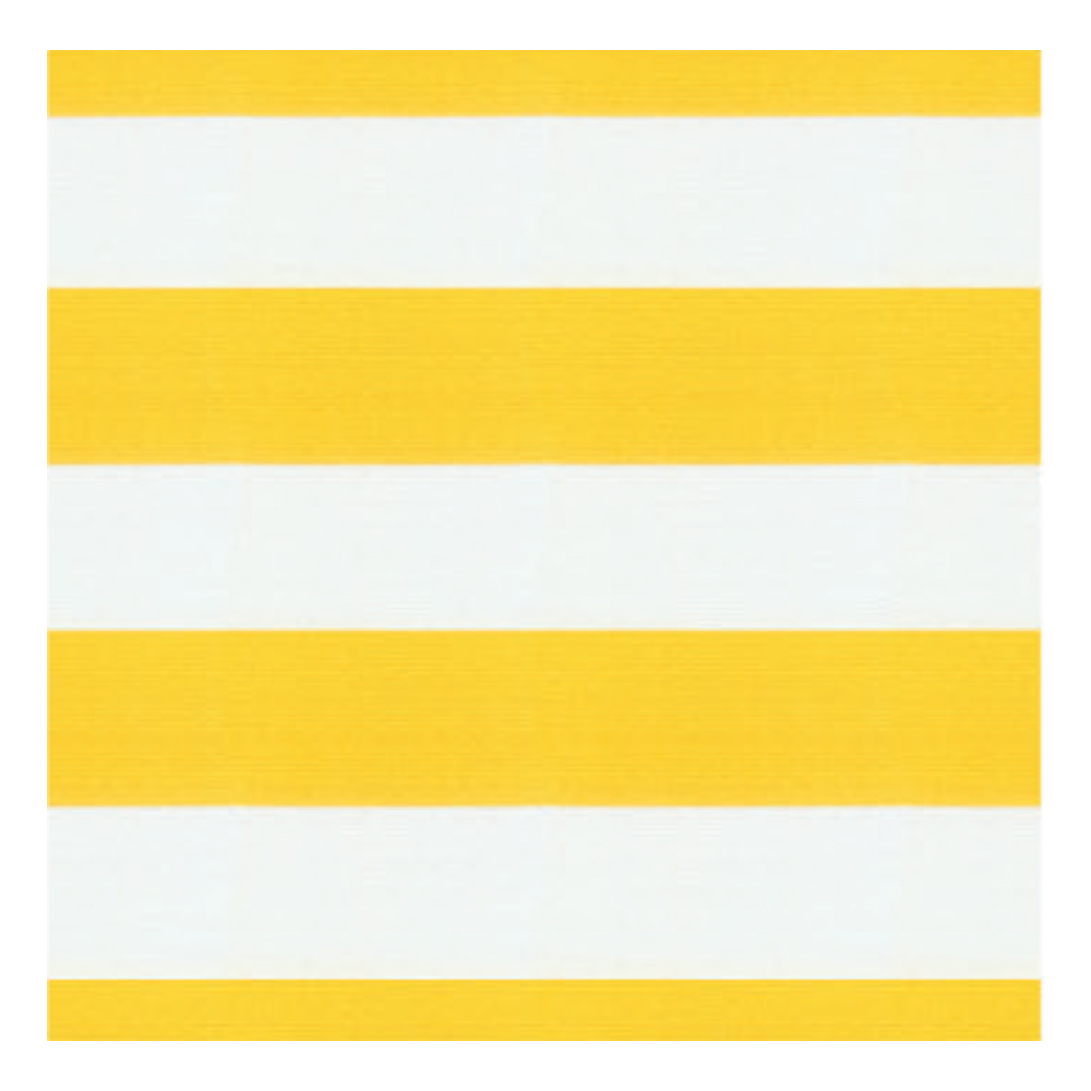 Awning Stripe Pattern Outdoor Furnishing Fabric; 140cm, Yellow/White
