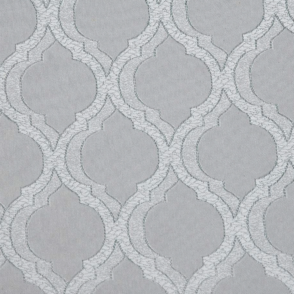 Neo: Beekalene Quartrefoil Patterned Furnishing Fabric, 280cm, Grey