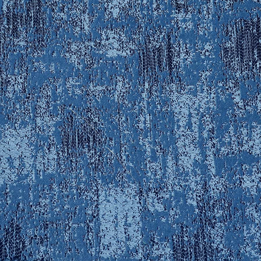 Neo: Beekalene Distressed Patterned Furnishing Fabric, 280cm, Dark Blue