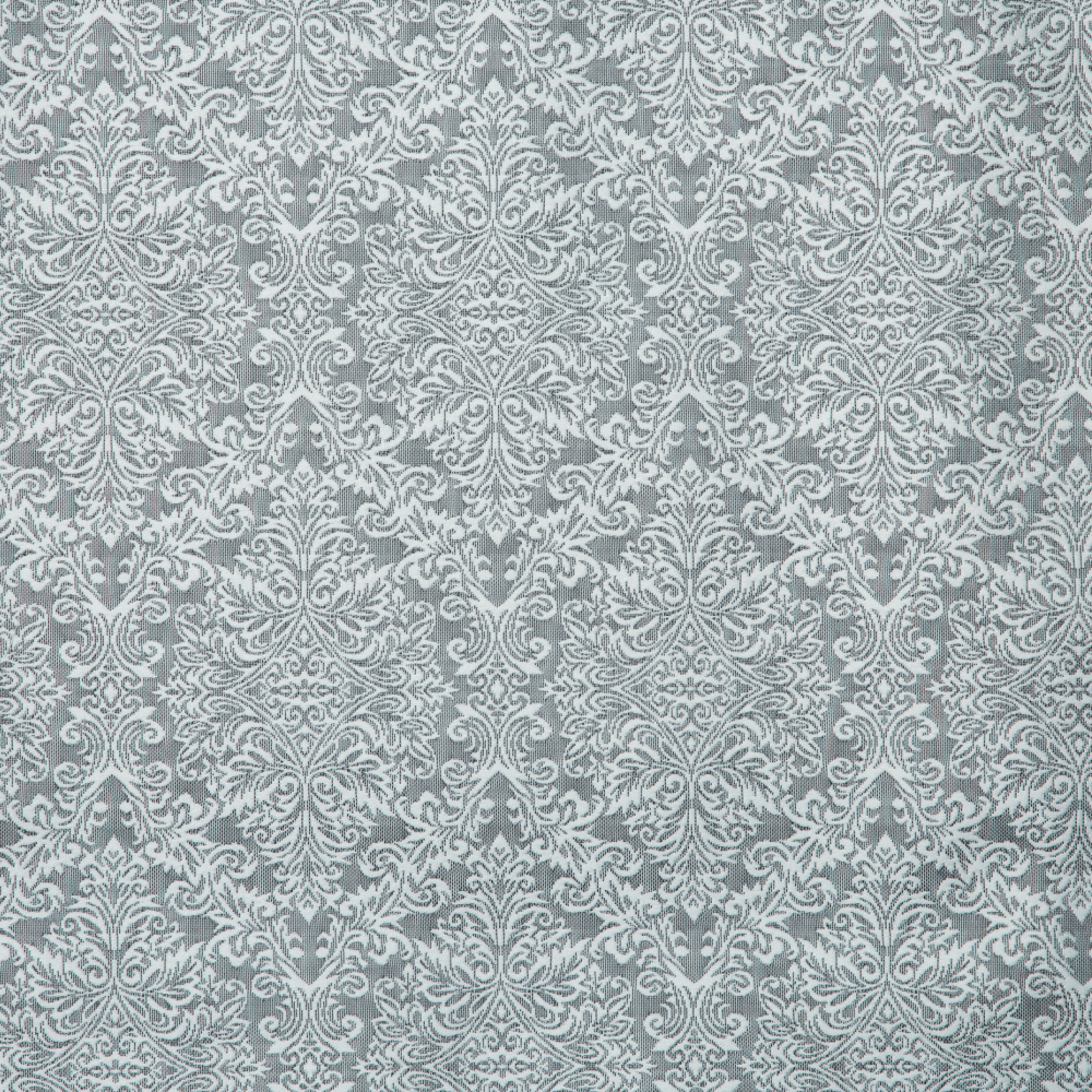 Newton Collection: Diamond Damask Curtain Fabric; 288cm, Grey