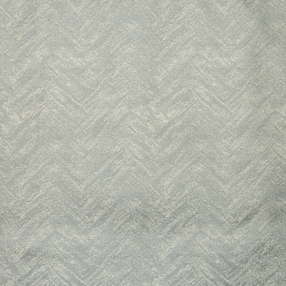 Newton Collection: Zigzag Curtain Fabric; 288cm, Grey