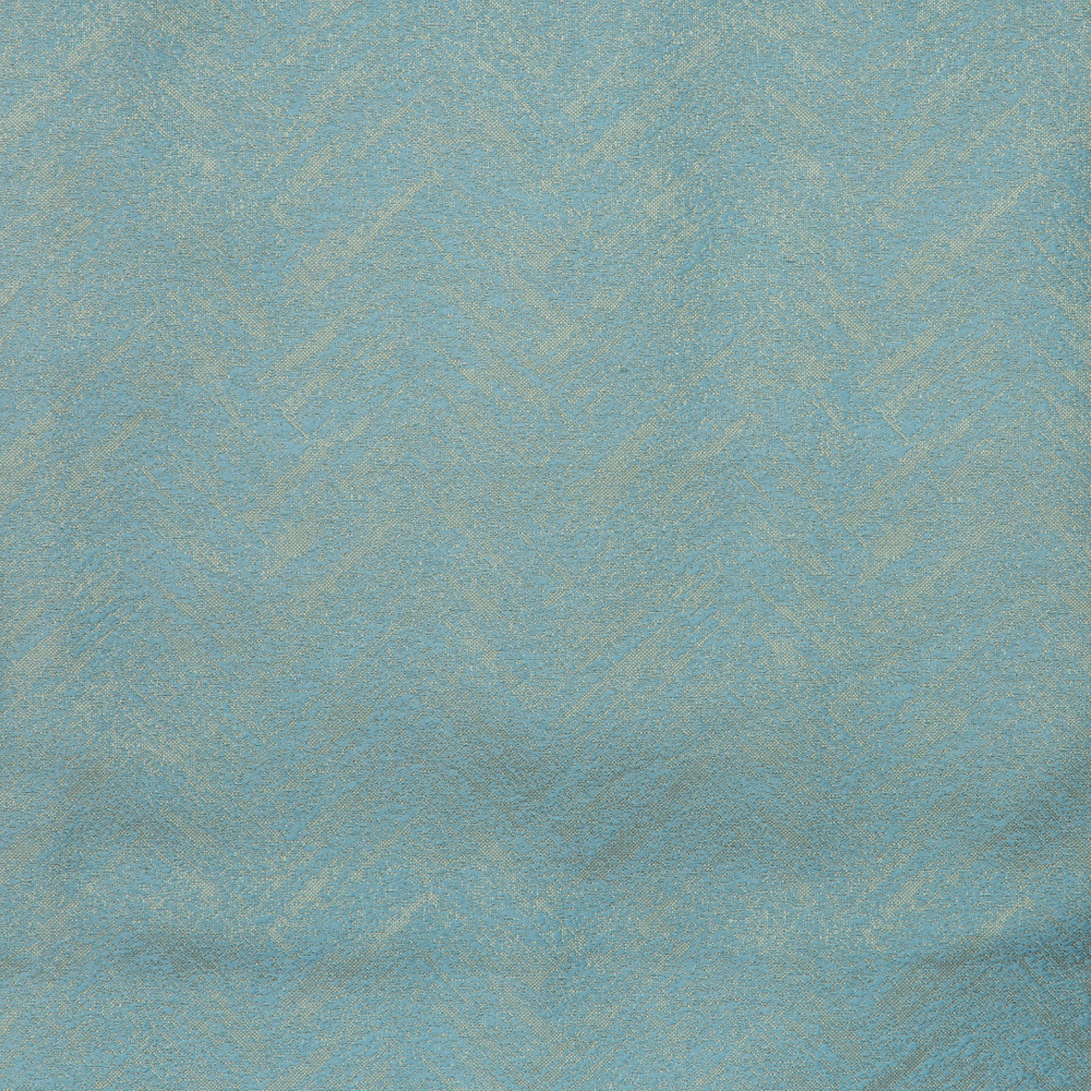 Newton Collection: Zigzag Curtain Fabric; 288cm, Blue