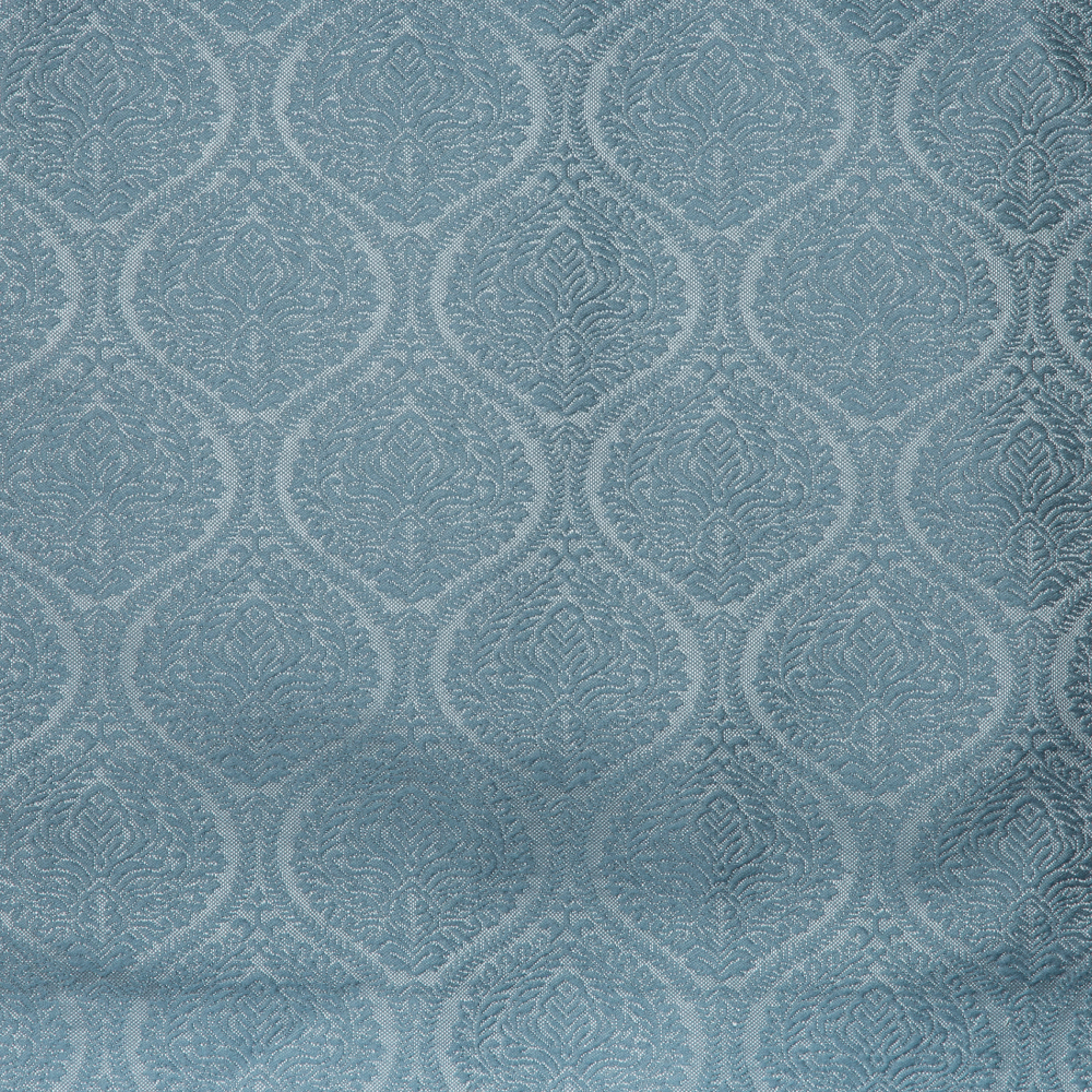 Newton Collection: Quarterfoil Curtain Fabric; 288cm, Weldon Blue