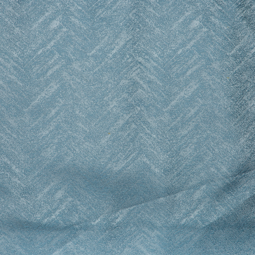 Newton Collection: Zigzag Curtain Fabric; 288cm, Blue