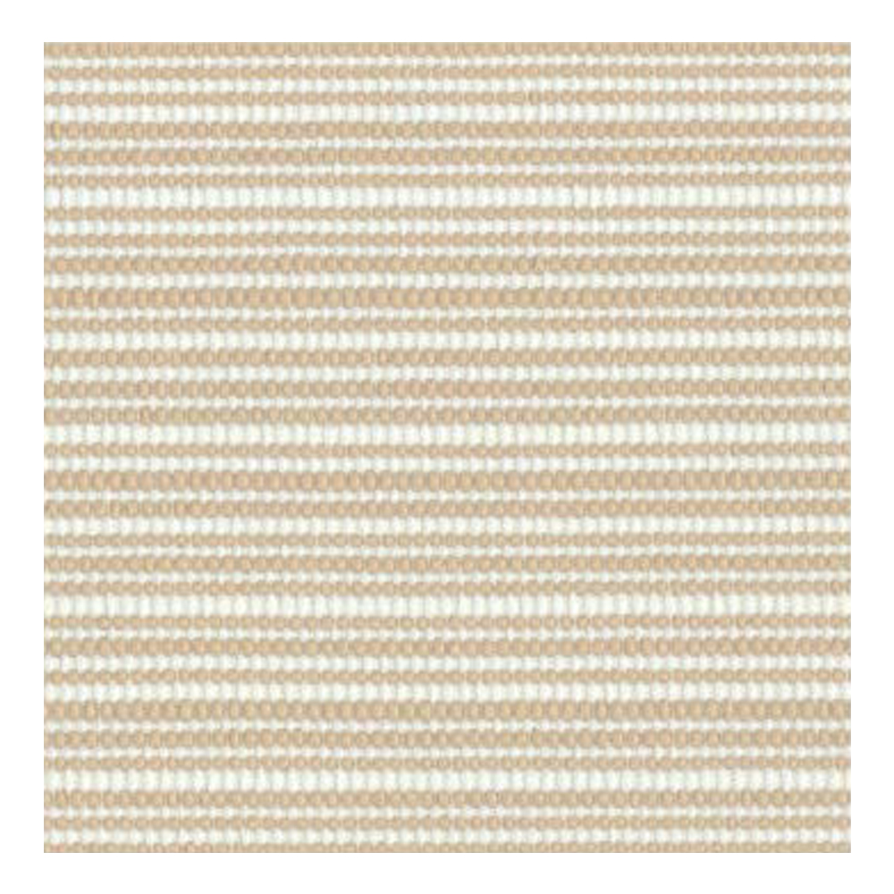 Guilloche Circle Pattern Outdoor Furnishing Fabric; 155cm, White/Brown