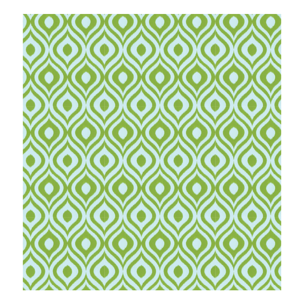 Pinamar Outdoor Ogee Repeat pattern Furnishing Fabric; 140cm, Green