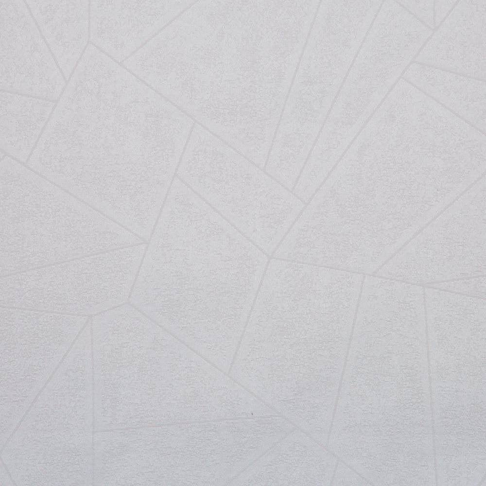 Renfe Textured Geometric Patterns Polyester Cotton Jacquard Fabric; 280cm, White