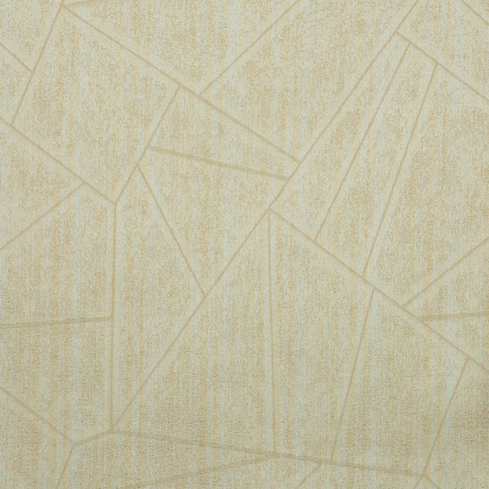 Renfe Textured Geometric Patterns Polyester Cotton Jacquard Fabric; 280cm, Beige